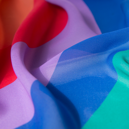 Playcycle speeldoek groot - 95cm - regenboog waves