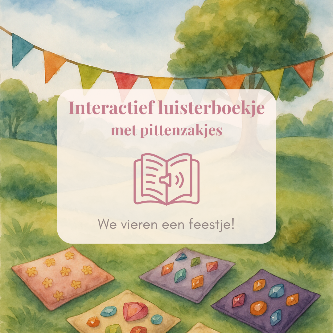 luisterboekje met pittenzakjes feestje