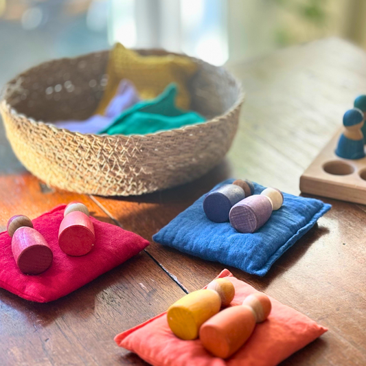 leren tellen met pittenzakjes