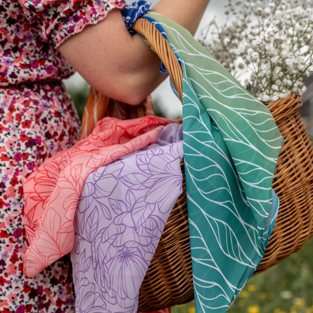 Playcycle speeldoek groot - 95cm - Botanicals Lila