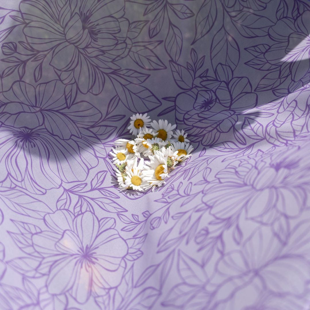 Playcycle speeldoek medium - 65cm - Botanicals Lila