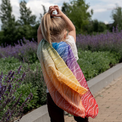 Playcycle speeldoek medium - 65cm - Ombre Rainbow