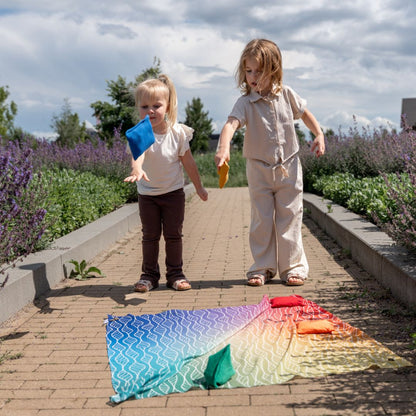 Playcycle speeldoek medium - 65cm - Ombre Rainbow