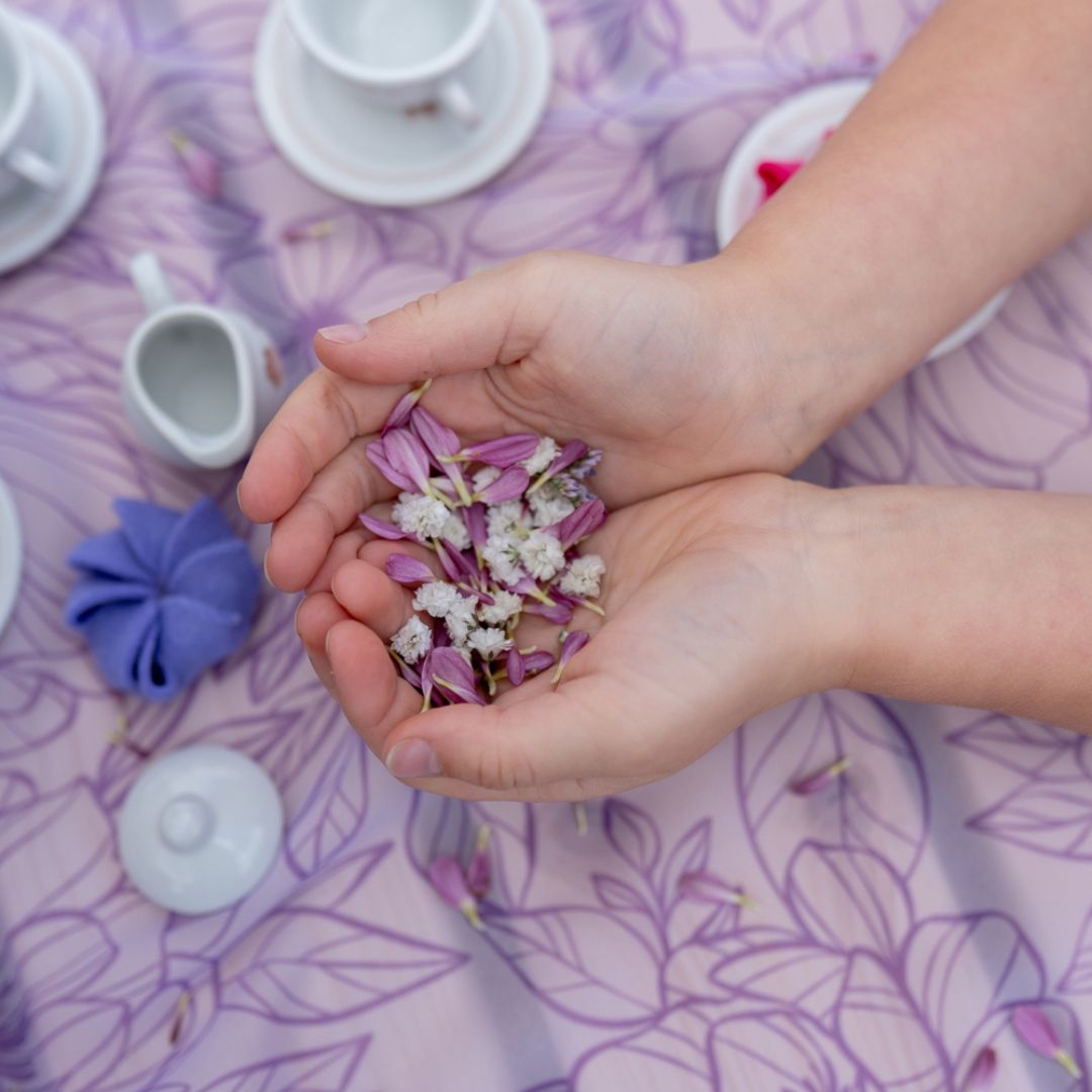 Playcycle speeldoek groot - 95cm - Botanicals Lila