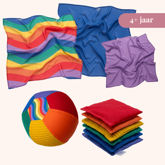 Open einde kleuter speelgoedset (4+ jaar) – Regenboog