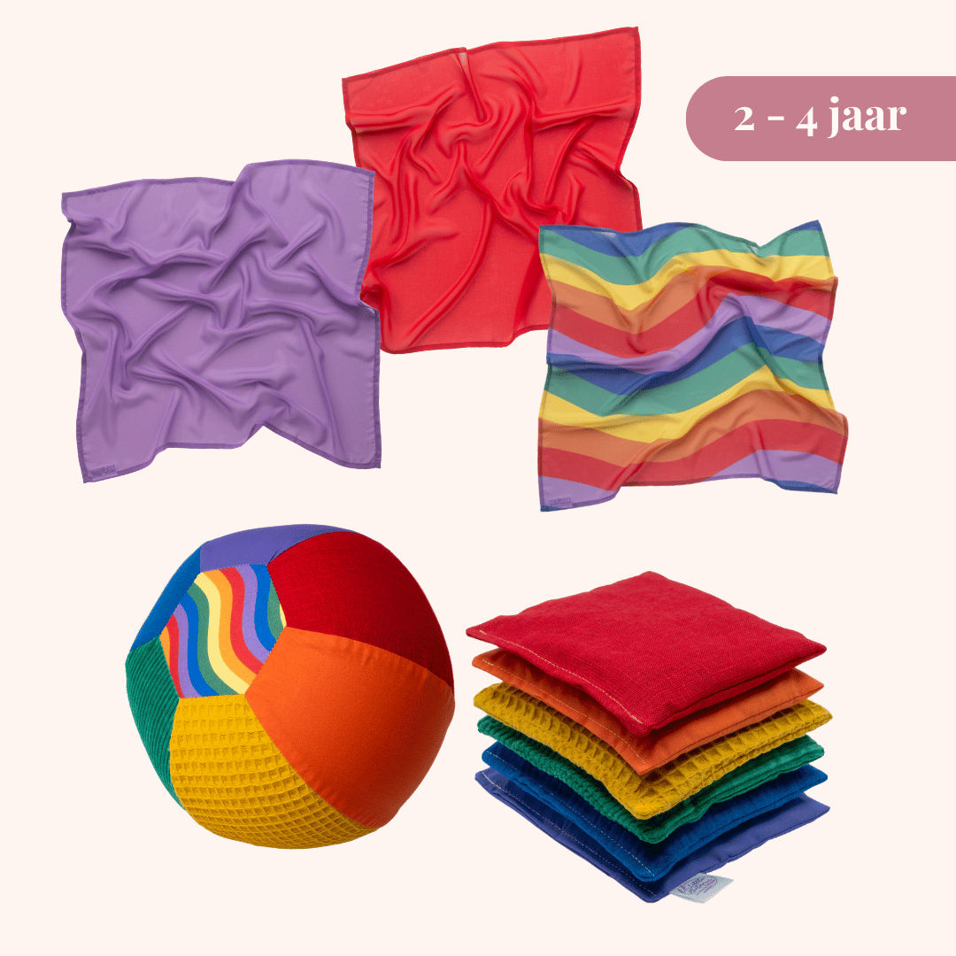 Open einde peuter speelgoedset (2–4 jaar) – Regenboog