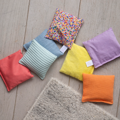 Pastel pittenzakjes open einde speelgoed