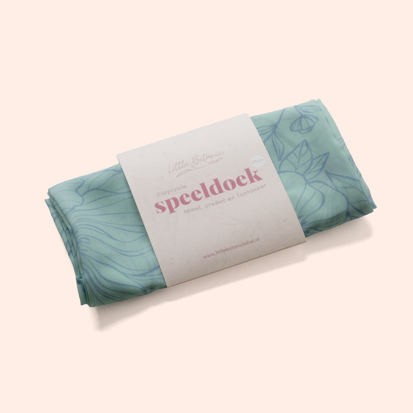 Playcycle speeldoek groot - 95cm - Botanicals Mintgroen