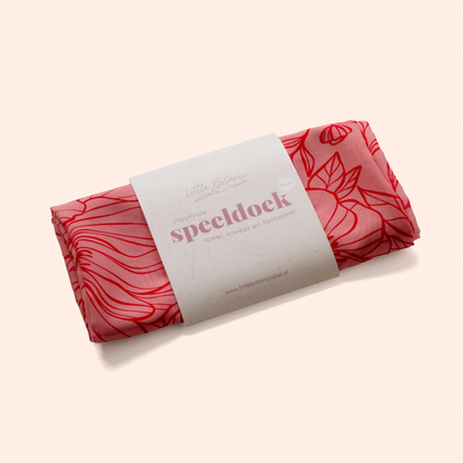 Playcycle speeldoek groot - 95cm - Botanicals Lichtrood