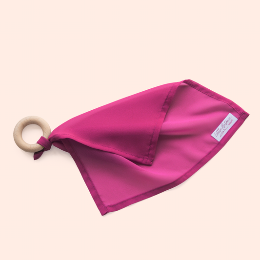 Playcycle play cloth small - 30cm - with wooden ring - lilac
