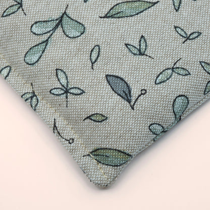 Bean Bag Loose - Linen Green Leaves