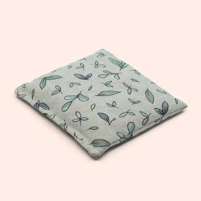 Bean Bag Loose - Linen Green Leaves