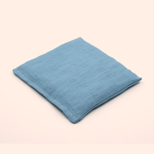 Stapelstein pittenzakje pastelblauw