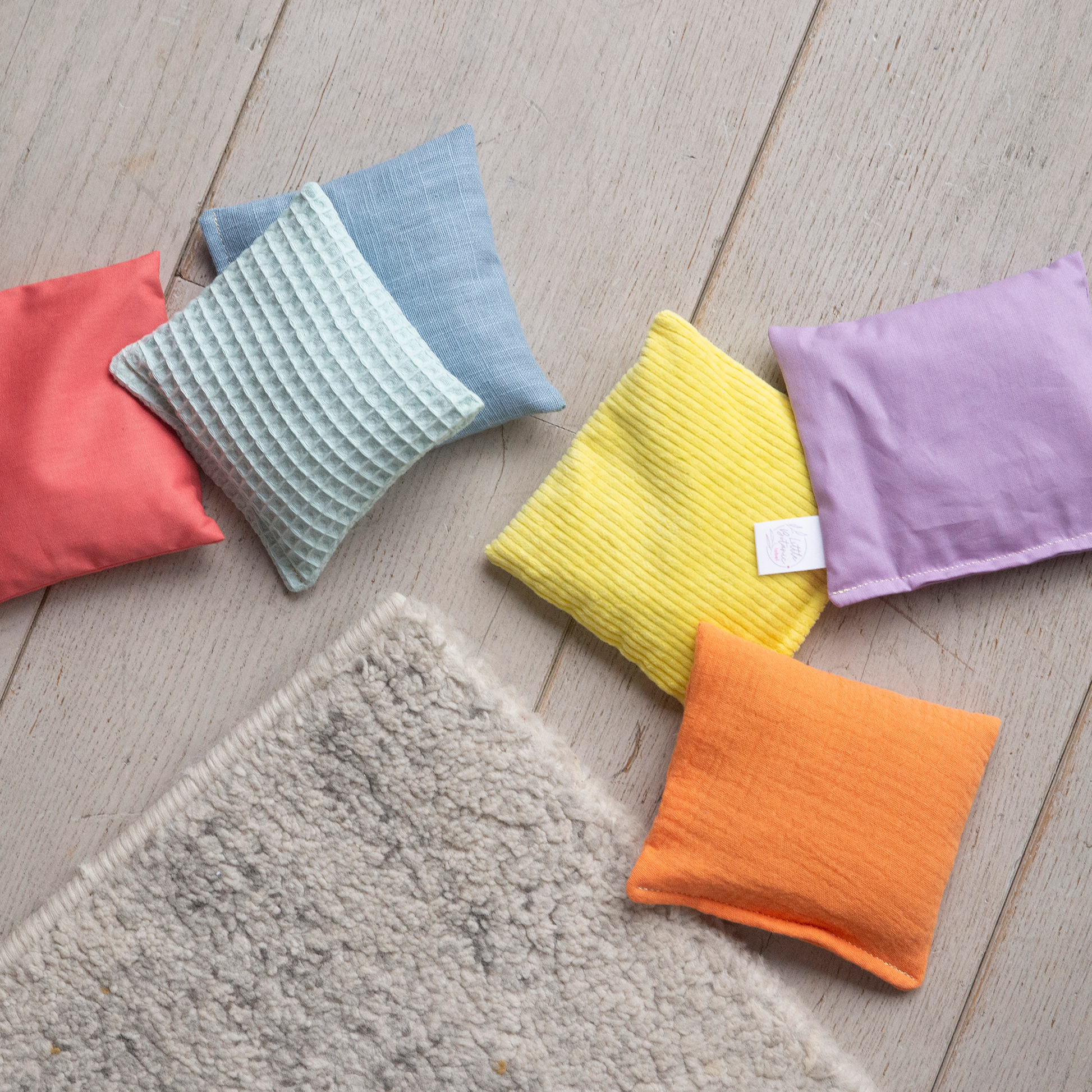 pastel sensorische pittenzakjes verschillende vulling