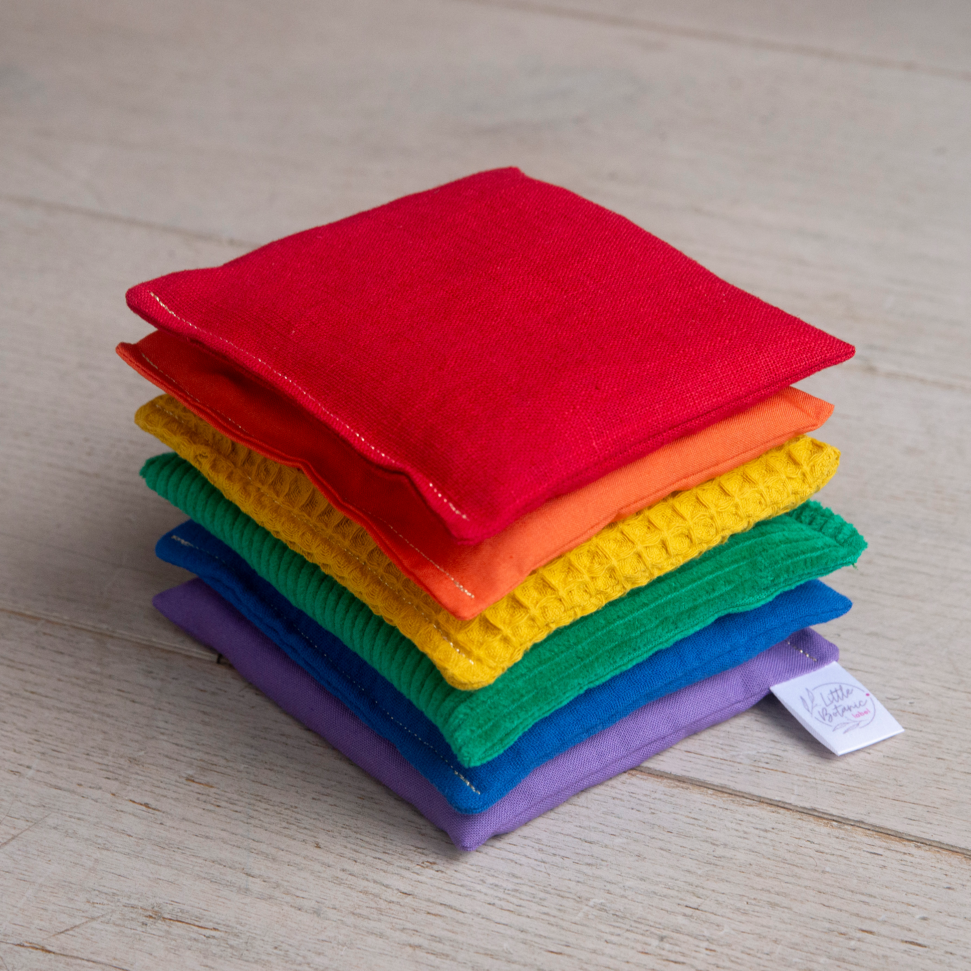 6 regenboog pittenzakjes
