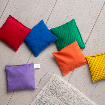 Regenboog pittenzakjes om te spelen