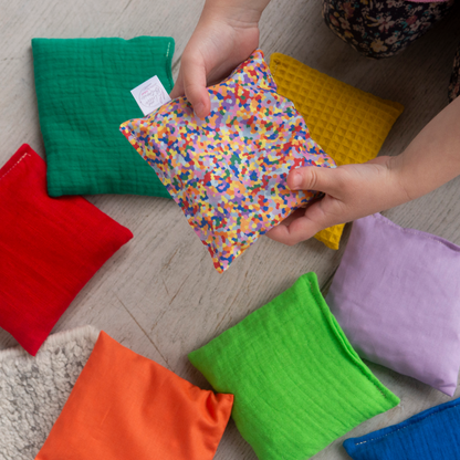 Regenboog pittenzakjes sensorisch speelgoed