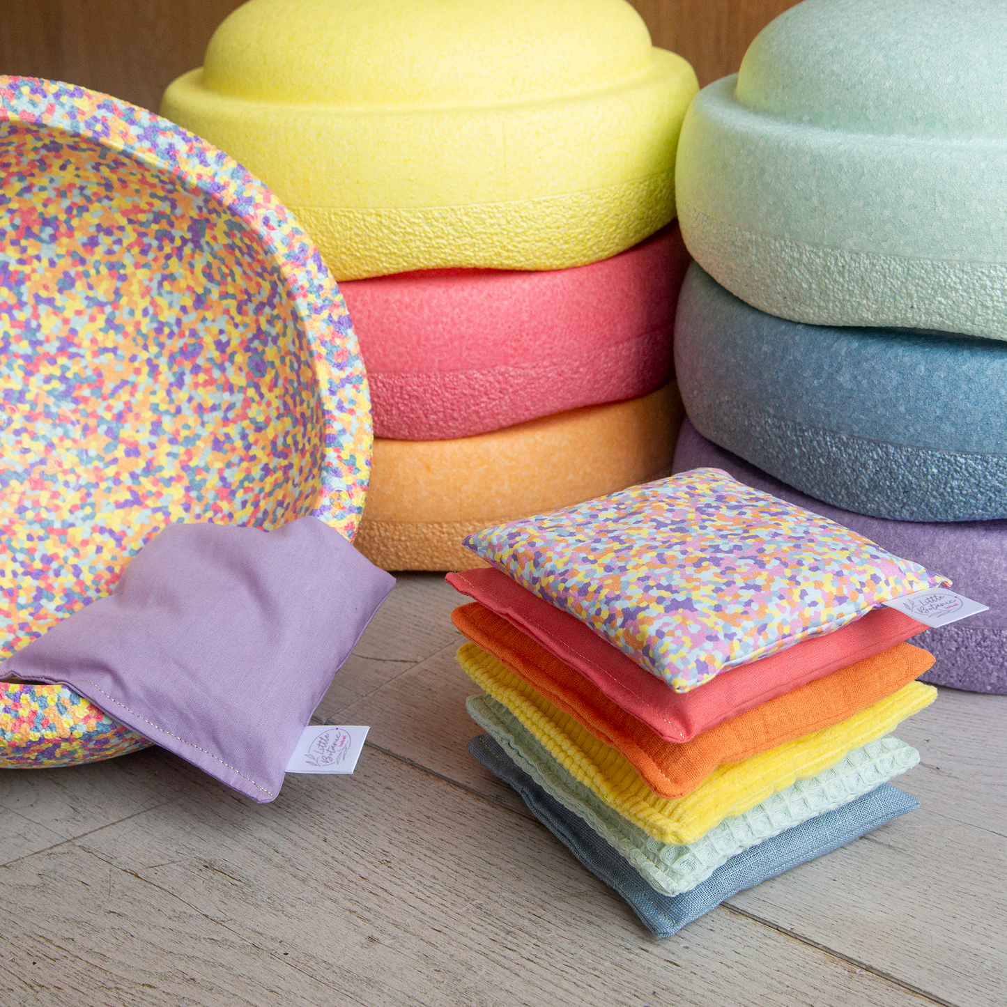 Stapelstein confetti pittenzakjes