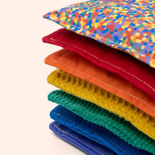 Stapelstenen regenboog pittenzakjes speelgoed