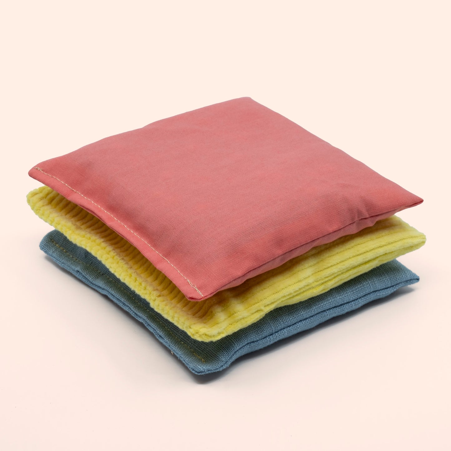 3 pastel sensorische pittenzakjes 