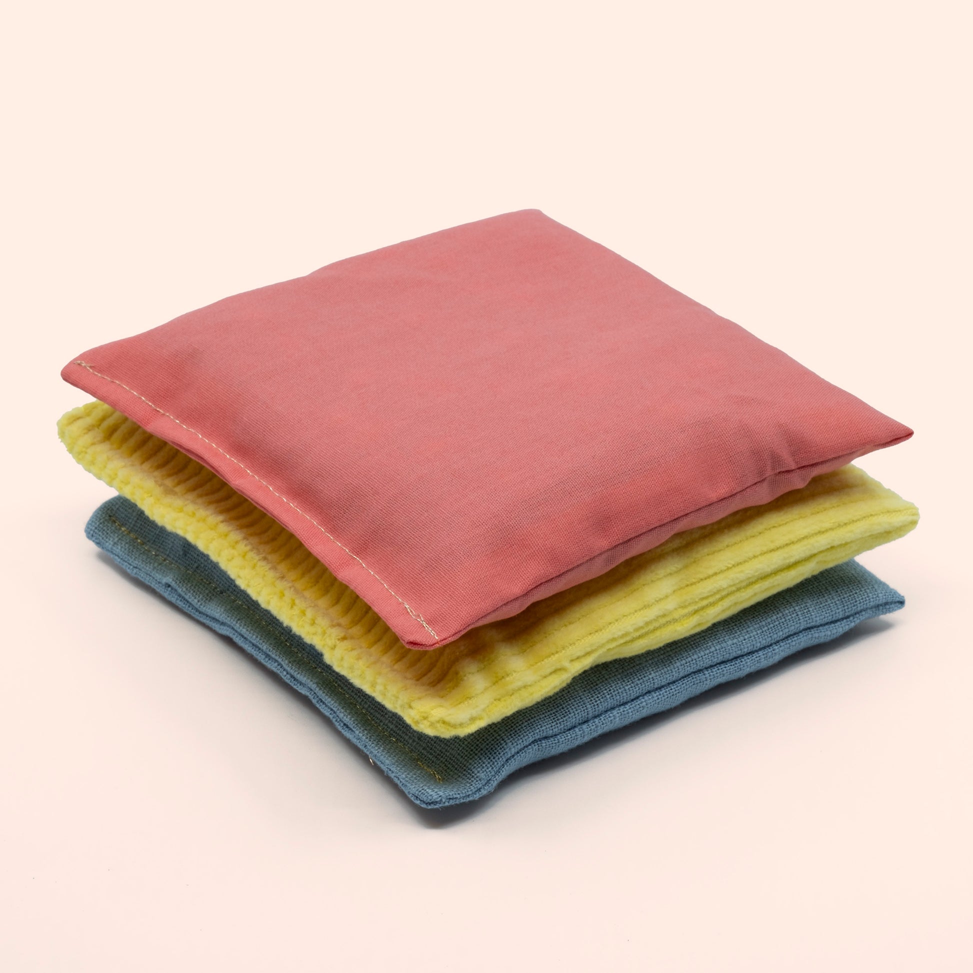 3 pastel sensorische pittenzakjes 