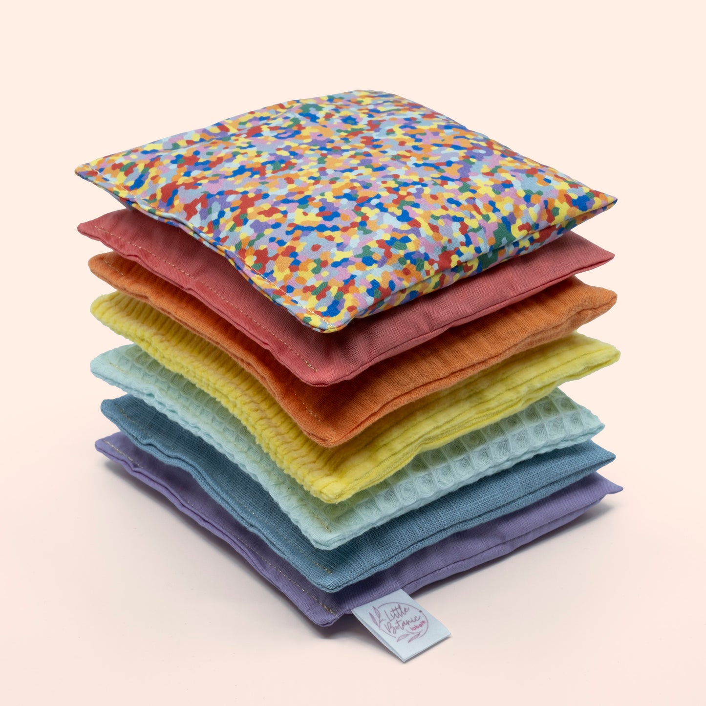 Stapelstein pastel pittenzakje met super confetti