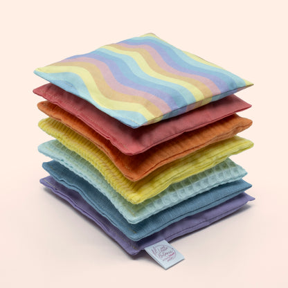 pastel sensorische pittenzakjes speelgoed