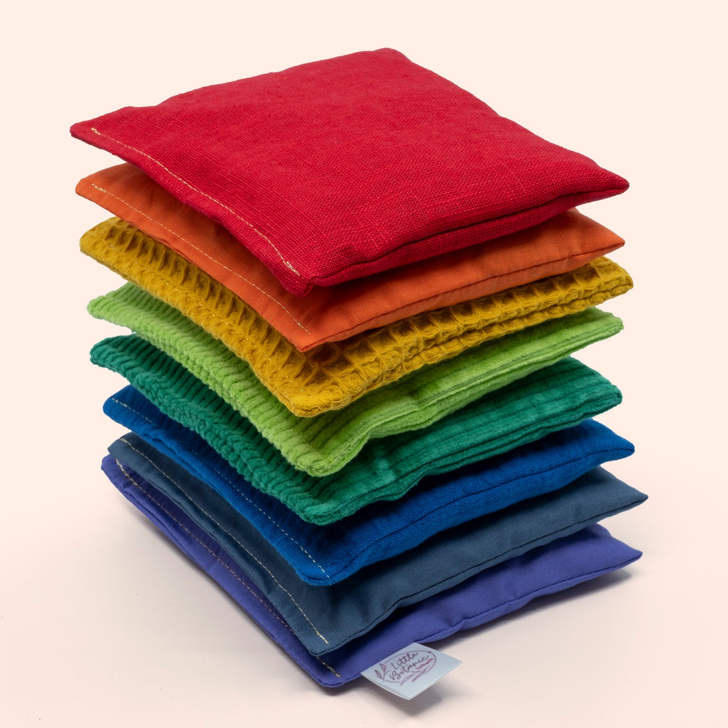 sensorische regenboog pittenzakjes 8-delig