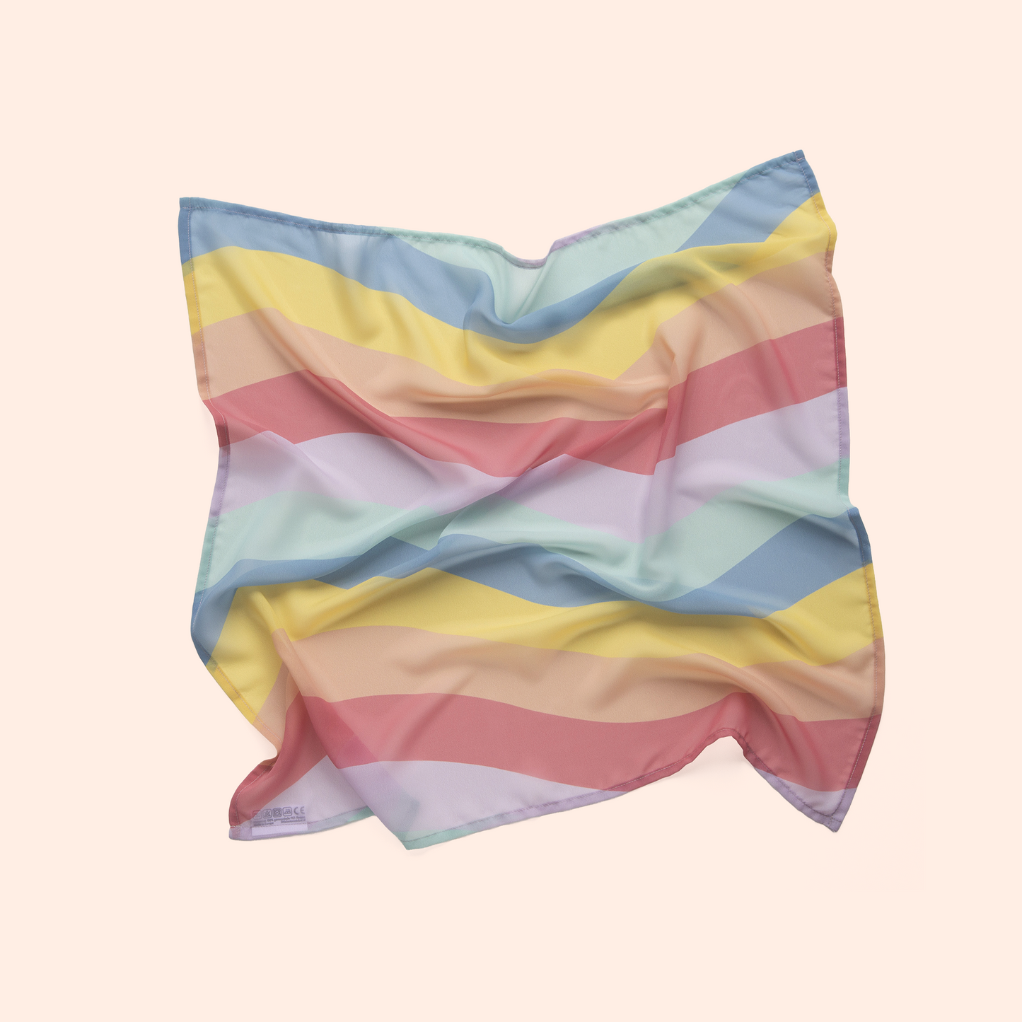 medium speeldoek regenboog pastel waves