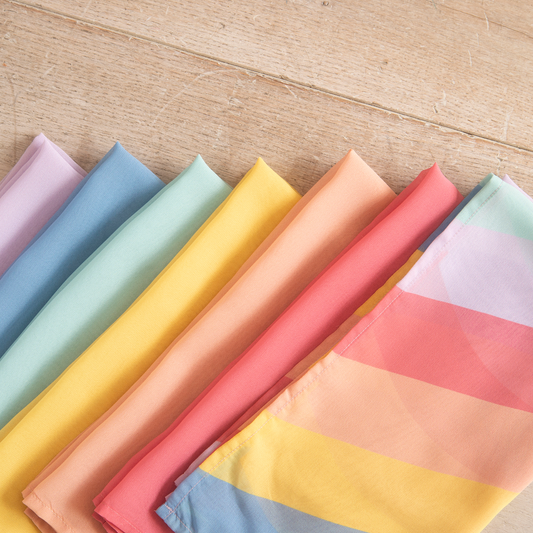 Playcycle speeldoeken pastel set 7-delig 95cm