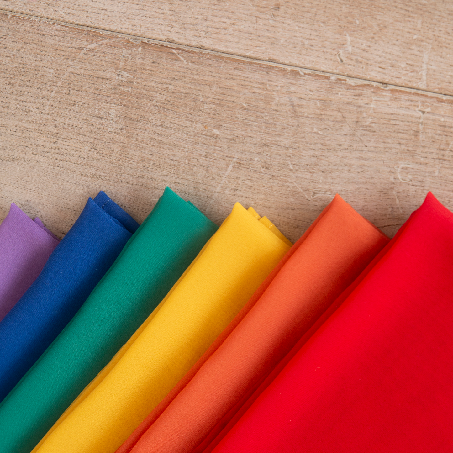 Playcycle speeldoeken regenboog set 6-delig 65cm