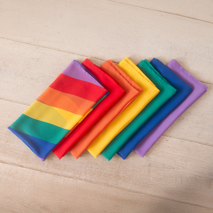 Playcycle rainbow play cloth set, 7-piece, 65cm