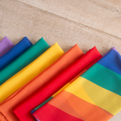 Playcycle rainbow play cloth set, 7-piece, 65cm