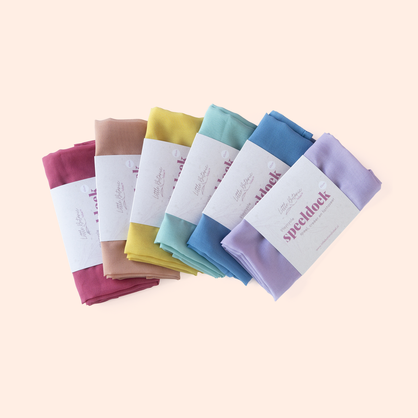 regenboog pastel speeldoeken set