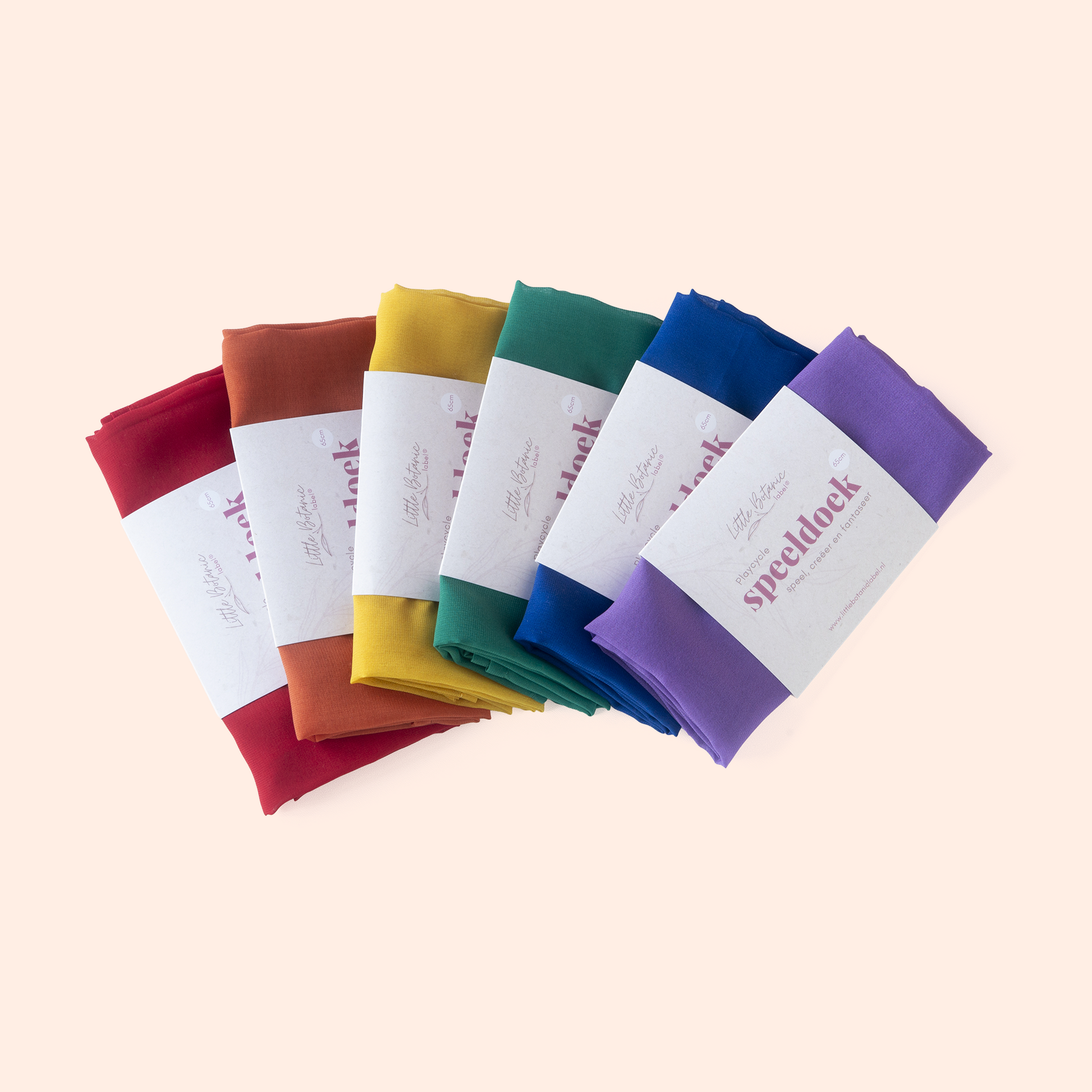 regenboog speeldoeken set medium