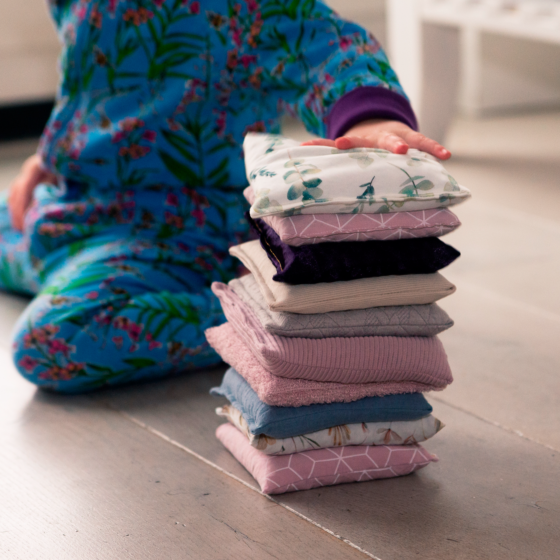 pittenzakjes speelgoed stapelen