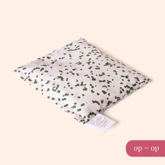 Loose beanbag - Confetti Blush + dark green sprinkles - Christmas special
