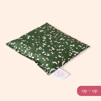 Loose beanbag - Confetti Dark Green + blush sprinkles - Christmas special