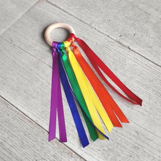 Sensorisch babyspeelgoed regenboog